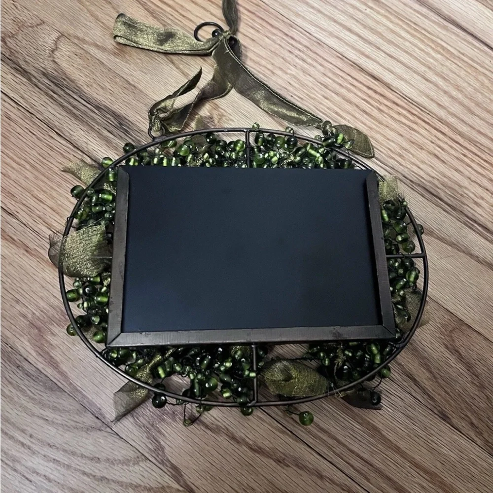 Pier 1 Green and Gold Decorative Picture Frame